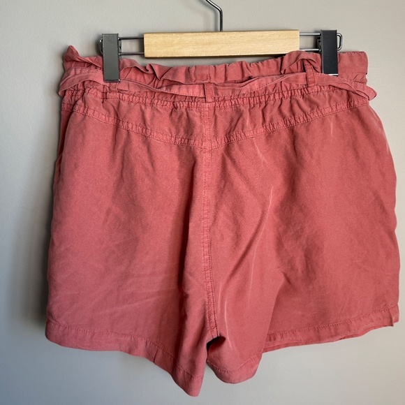 Thread + Supply Pull On Elastic Waist Paperbag Beach Shorts Brick Dust Size L - Picture 4 of 14